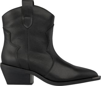 Alma En Pena Cowboy Flat Bootie - Dames - Cowboylaarzen - Zwart - 38 EU - Schoenen