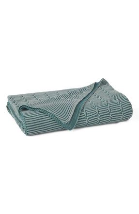Coyuchi Ivy Organic Cotton Knit Throw Blanket in Thyme at Nordstrom