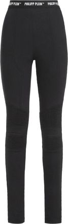 Philipp Plein Super High Waist Leggings - Dames - Leggings - Zwart - W28 - Katoen - Broeken