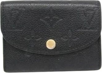Louis Vuitton Pre-owned Wallets, female, Black, Size: ONE SIZE Pre-owned Rosalie flap coin purse
