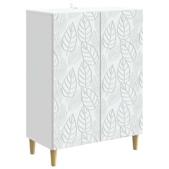 vidaXL Aparador Blanco 66 X 34,5 X 90 Cm Madera De Ingenier&iacute;a Vidaxl