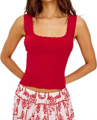 Rails Flore Tank Top In Tomato