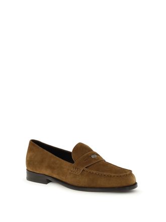 Tory Burch Womens Loafers Classic Penny Wild Tobacco Calf Leather
