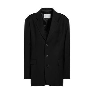 Frankie Shop Gelso Oversized Blazer - female - The Frankie Shop - Blazers - Black - XS - Jackets