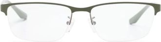 Emporio Armani Optical Frame - Heren - Brillen - Groen - 55 MM - Accessoires