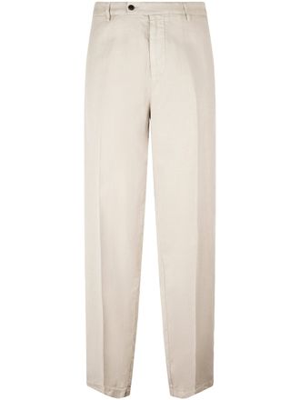 Dondup Tailored Neutrals Trousers with Classic Straight-Leg Cut