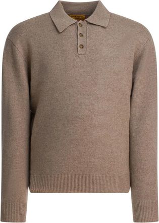 Guest In Residence Shrunken Polo - Heren - Cashmere truien - Grijs - S - Kasjmier - Truien & Vesten
