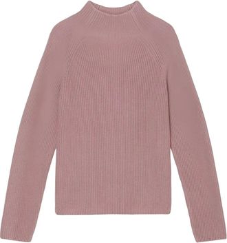 Marc O'Polo Maglione a coste a collo alto - Rosa