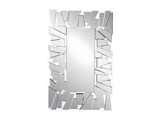 Vente-Unique Espejo de pared de acero inoxidable - Ancho 120 x H. 76 cm - UYUNI