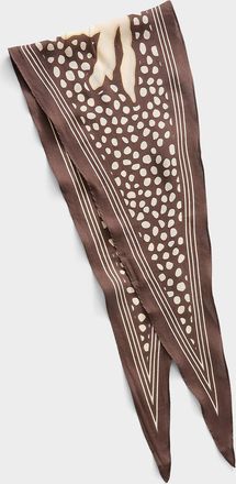 Barts Womens Pattern and stripes diamond scarf