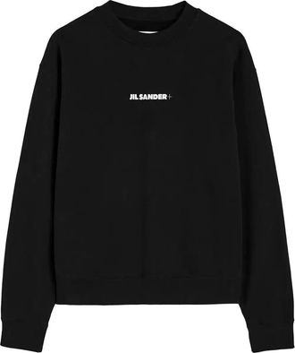 Jil Sander Logo-Print Cotton Sweatshirt - Womens - Cotton