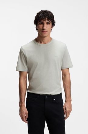 Boss Orange by Hugo Boss T-Shirt BOSS ORANGE Tegood, Herren, Gr. 4XL, silber043, Single Jersey, Obermaterial: 100% Baumwolle, regular fit normal, Rundhals, eingesetzt eingefas