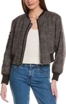 Kenneth Cole Cropped Bomber Jacket