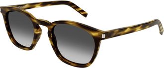 Saint Laurent Grey Square Unisex Sunglasses SL 28 045 49