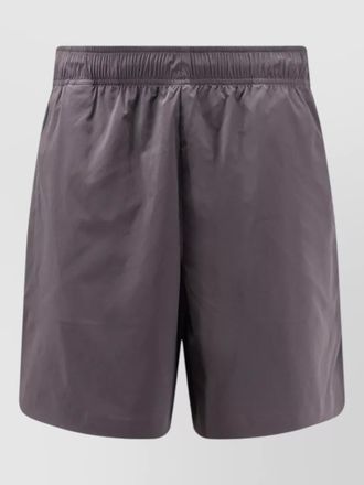 Stone Island nylon bermuda shorts embroidered logo back
