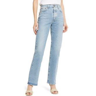 AG - Adriano Goldschmied Alexxis High Waist Straight Jeans in 23 Years Facade at Nordstrom Rack, Size 32