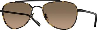 Oliver Peoples OV1372ST Sacoye Polarized 5062GN Mens Sunglasses Black Size 52