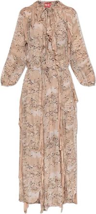 Diesel Jurk D-Azzling-R1 - Dames - Maxi kleedjes - Roze - S - Kleedjes