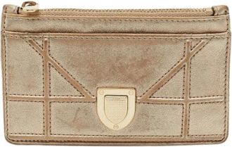 Dior Pre-owned Wallets, female, Yellow, Size: ONE SIZE Pre-owned Leather Wallet