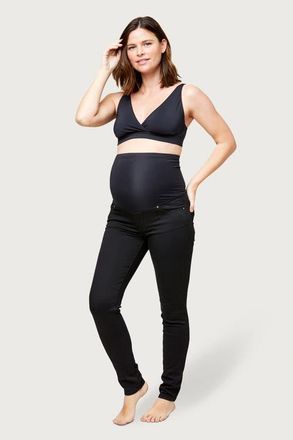 Nom Maternity Soho Maternity Over-the-belly Jeans in Black at Nordstrom, Size Small