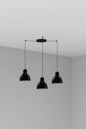 Faro Barcelona Venice 200 3l Colgante Negra