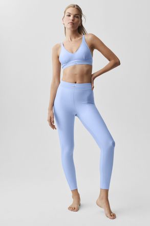 Alo | Airlift High-Waist 7/8 Line Up Legging in Light Provence Blue, Size: Medium