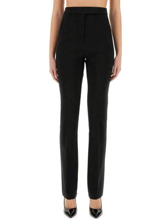 Max Mara Black Slim Flat Front Pant