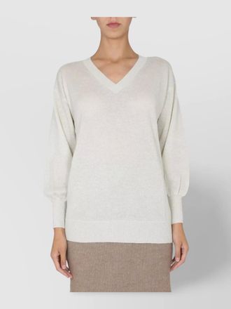 Fabiana Filippi ribbed v-neck jumper
