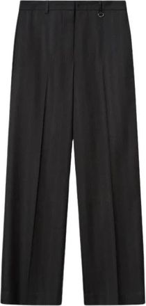 Isabel Marant Noanda Broek - Dames - Wijde Broeken - Grijs - XS - Wol - Broeken