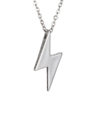 Eyecandy LA Eye Candy La Luxe Collection Titanium Lightning Bolt Necklace