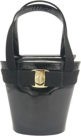 Ferragamo Pre-owned Bucket Bags, female, Black, Size: ONE SIZE Pre-owned Bucket Bag