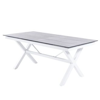 ED&Egrave;N JARD&Iacute; Mesa para terraza extensible 180 a 240 cm blanco