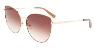 Longchamp Brown Gradient Cat Eye Ladies Sunglasses LO158S 721 60
