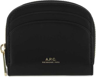 A.P.C. Black Logo Wallet