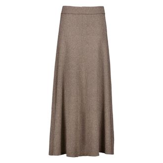 Femmes Du Sud Maxi Skirts, female, Brown, L, Sk-0013 Maxi Skirt