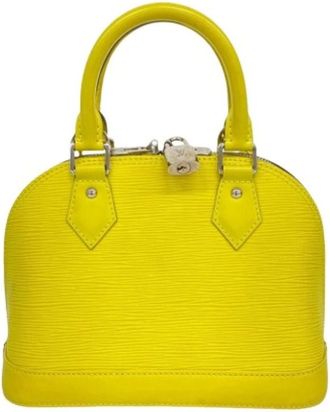 Louis Vuitton Pre-owned Handbags, female, Yellow, Size: ONE SIZE Pre-owned Alma BB Handbag