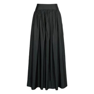 Max Mara Lange rok van zijdemix-taft - Dames - Rokken - Zwart - Maat: XS Zijde