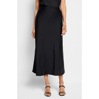 Nic+Zoe Social Edit Crepe Skirt in Black Onyx at Nordstrom Rack, Size X-Large
