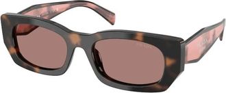 Prada PR B05S Zonnebril - unisex - Zonnebrillen - Bruin - 53 MM - Accessoires