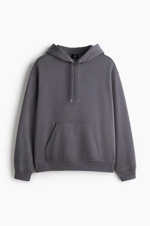 H&M Hoodie in Loose Fit - Dunkelgrau