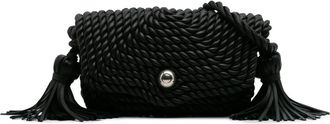 Bottega Veneta Borsa a tracolla Torchon Classic Tasseled Twisted in pelle di agnello 2012-2024 - Nero