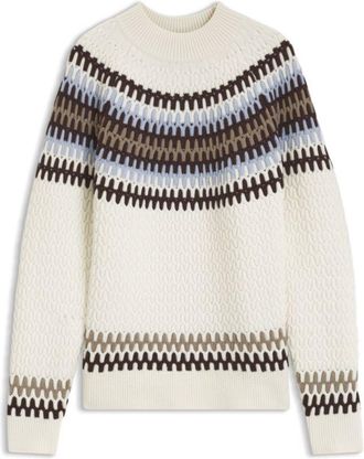 BOSS Fair Isle patterned sweater in virgin wool