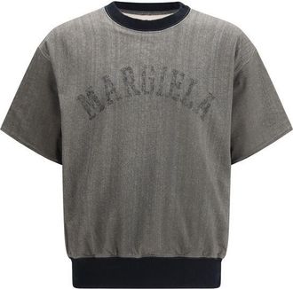 Maison Margiela Gray Viscose Mens Sweatshirt