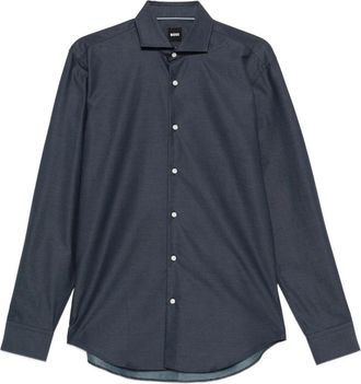 HUGO BOSS H-Joe Katoenen Shirt - Heren - Casual Overhemden - Blauw - M - Katoen - Overhemden