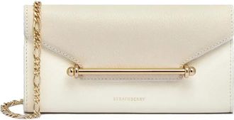 Strathberry Multrees Chain Wallet - Dames - Portefeuilles - Wit - ONE Size - Leer - Accessoires