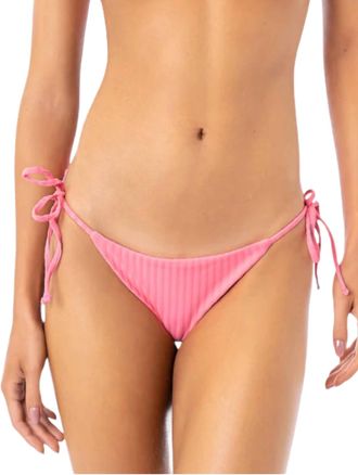 Maaji Sunning Tie Side Bikini Bottom In Sea Pink