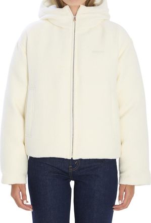 Gucci White Solid Hood Jacket