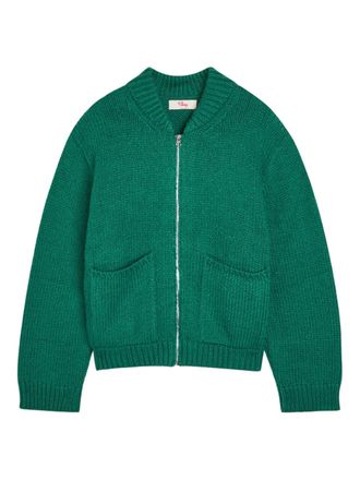 Cherry Los Angeles zip-up cardigan - Groen