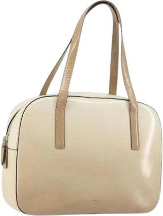 Prada Pre-owned Vintage Handbag - Dames - Vintage Handtas - Beige - ONE Size - Leer - Vintage