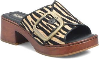 B&oslash;rn Bangle Platform Slide Sandal in Black Zebra at Nordstrom, Size 10